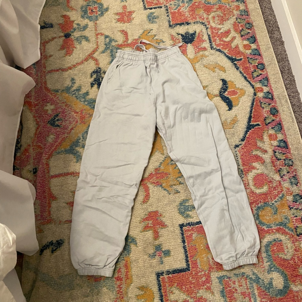 light blue daily drills sweatpants